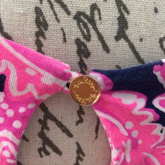 Lilly Pulitzer Waverly Top Coco Safari Pink Size Small‎ - Picture 4 of 9